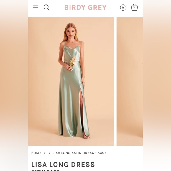 Burst Grey Bridesmaid Dress Size 4 - Picture 2 of 3